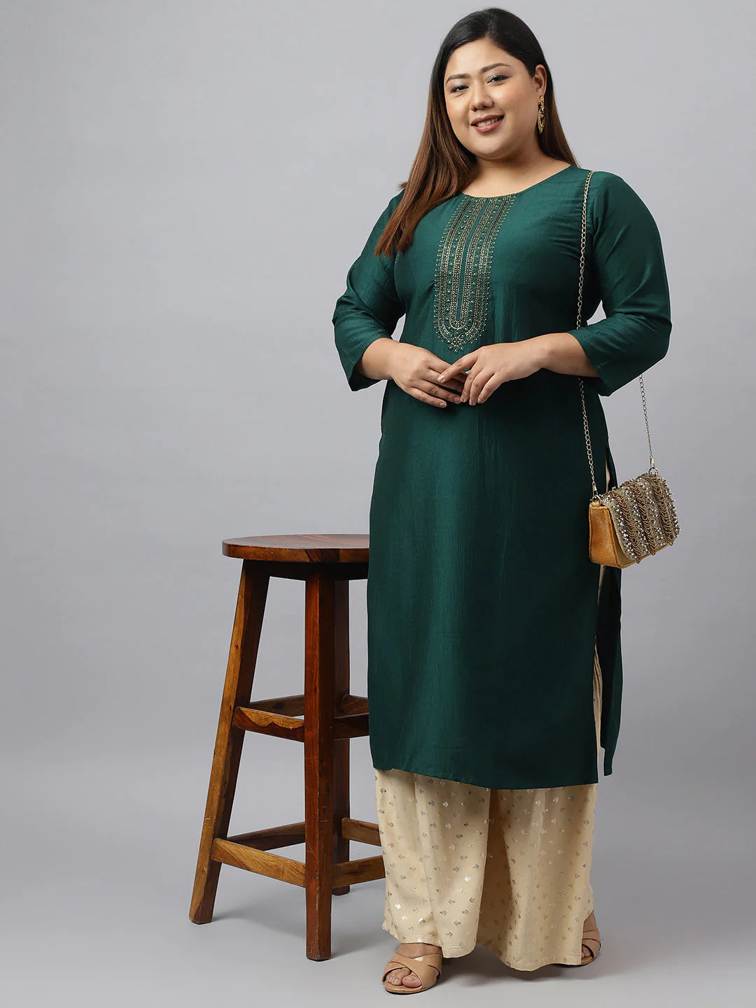 Buy Green Bundi Raw Silk Embroidered Thread And Kalamkari Kurta Set For Men  by Archana Jaju Online at Aza Fashions.
